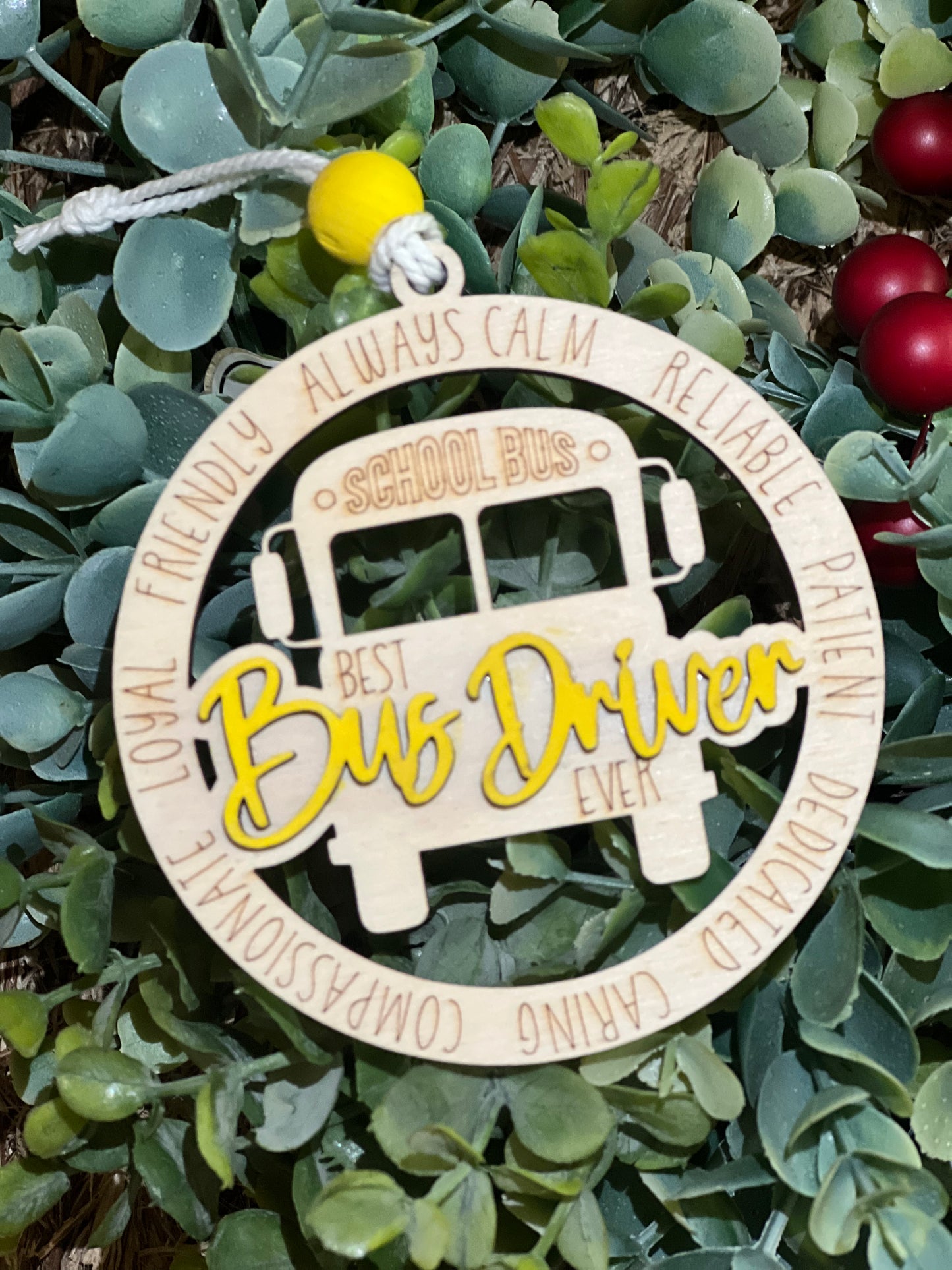 Bus Driver Christmas Ornament