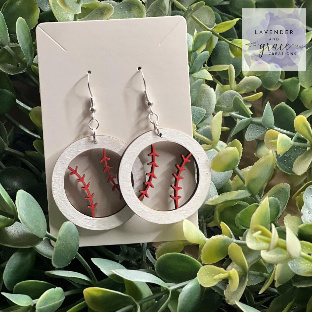 Baseball Earrings