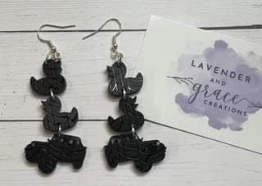 Duck, Duck, Jeep Earrings