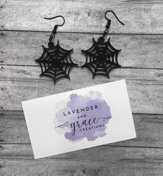 Spider Web Earrings
